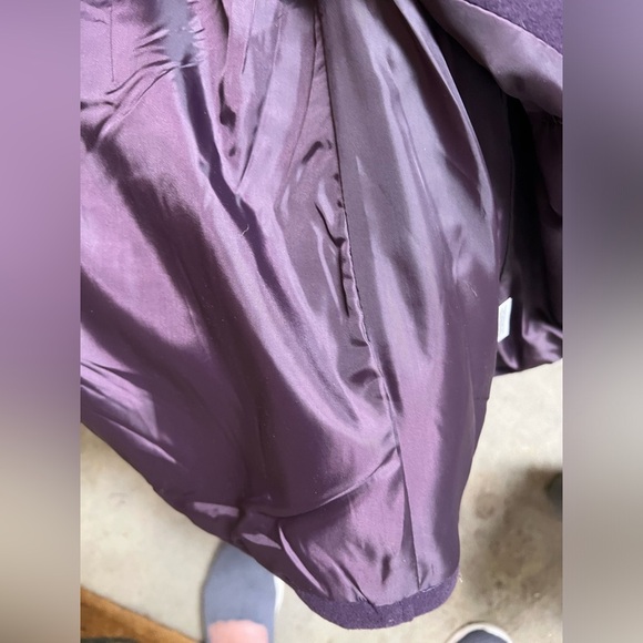 GEORGE GIRLS DEEP PURPLE PEA COAT SIZE LARGE  (12-14) - Picture 8 of 10